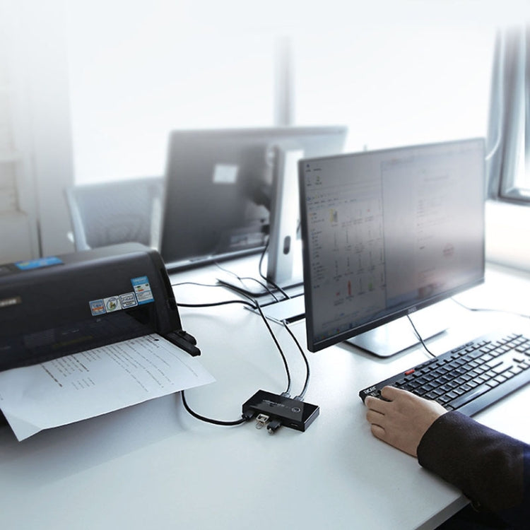 Ugreen USB Switch Selector 2 USB Ports Sharing 4 USB Ports Switcher Adapter for Mouse, Keyboard, Printer - free shipping - PMC Jewellery - Order now!