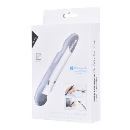 PR-08 6-keys Smart Wireless Optical Mouse with Stylus Pen & Laser Function (White) - Wireless Mice by PMC Jewellery | Online Shopping South Africa | PMC Jewellery | Buy Now Pay Later Mobicred