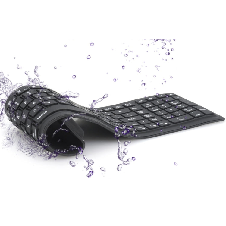 JA-11 108-keys Foldable Silicone Bluetooth Keyboard - Wireless Keyboard by PMC Jewellery | Online Shopping South Africa | PMC Jewellery | Buy Now Pay Later Mobicred