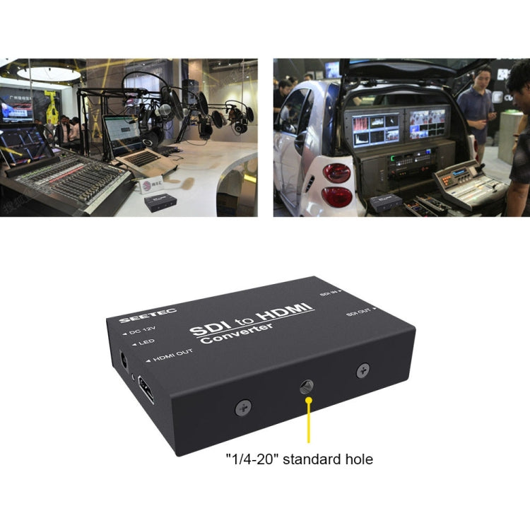 SEETEC 1 x SDI Input + 1 x SDI Output to 1 x HDMI Output Converter - free shipping - PMC Jewellery - Order now!