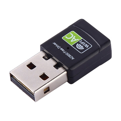 AC600Mbps 2.4GHz & 5GHz Dual Band USB 2.0 WiFi Free Drive Adapter External Network Card - USB Network Adapter by PMC Jewellery | Online Shopping South Africa | PMC Jewellery | Buy Now Pay Later Mobicred