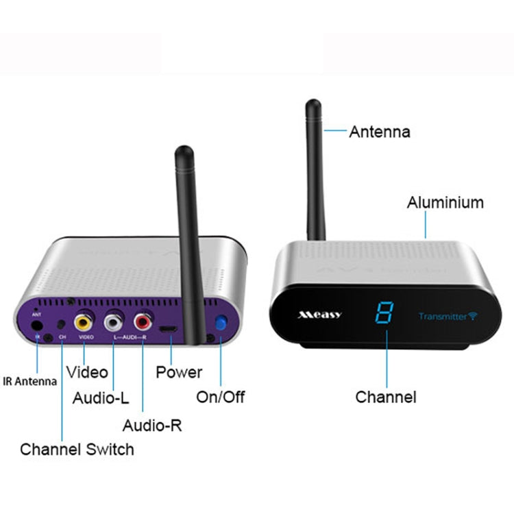 Measy AV220 2.4GHz Wireless Audio / Video Transmitter and Receiver, Transmission Distance: 200m, UK Plug - free shipping - PMC TechLife - Order now!