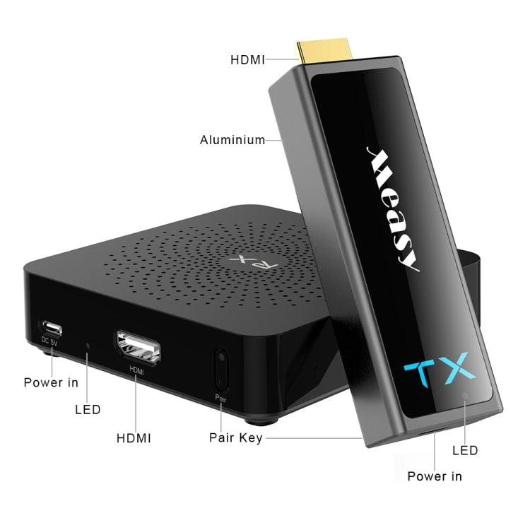 Measy W2H Mini2 60GHz Full HD 1080P Wireless 3D Transmission Kit, Transmission Distance: 30m, UK Plug - Set Top Box & Accessories by Measy | Online Shopping South Africa | PMC Jewellery | Buy Now Pay Later Mobicred