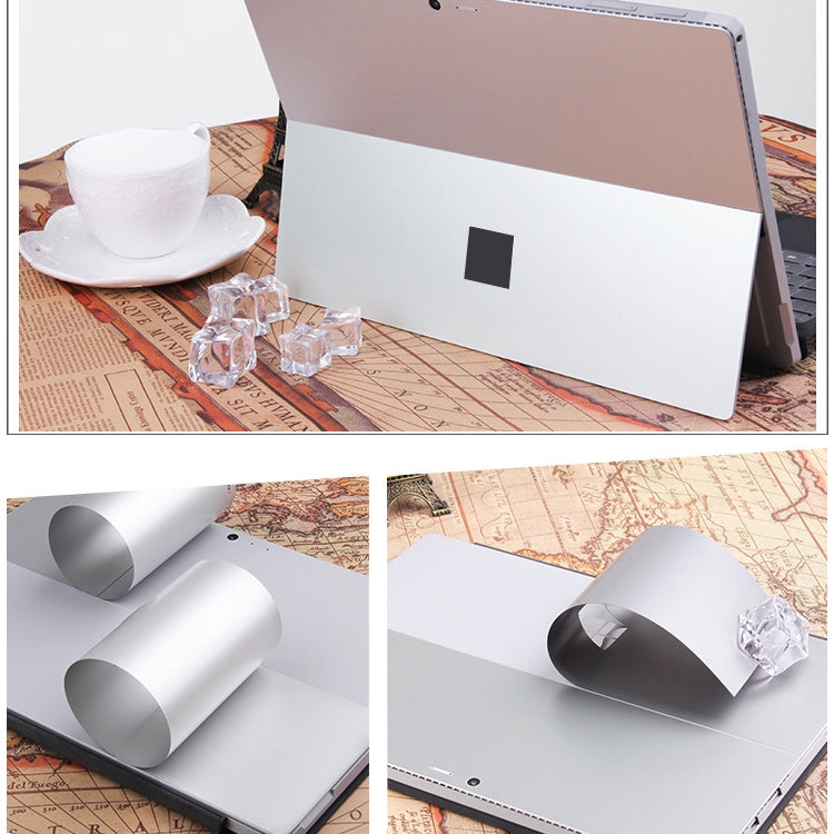 Tablet PC Shell Protective Back Film Sticker for Microsoft Surface Pro 4 / 5 / 6 (Silver) - Screen & Keyboard Cover by PMC TechLife | Online Shopping South Africa | PMC TechLife | Buy Now Pay Later Mobicred