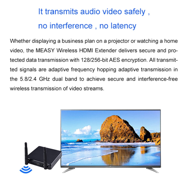 Measy FHD686-2 Full HD 1080P 3D 2.4GHz / 5.8GHz Wireless HD Multimedia Interface Extender 1 Transmitter + 2 Receiver, Transmission Distance: 200m(AU Plug) - free shipping - PMC Jewellery - Order now!