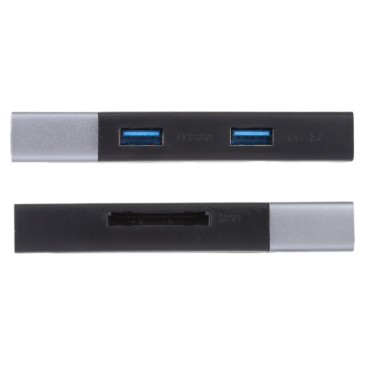 6 In 1 Multi-function Dual USB 3.0 + XQD + CF + TF + SD Card Reader -  by PMC Jewellery | Online Shopping South Africa | PMC Jewellery | Buy Now Pay Later Mobicred