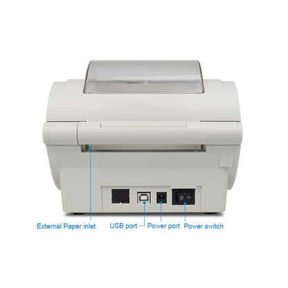 POS-9210 110mm USB POS Receipt Thermal Printer Express Delivery Barcode Label Printer, AU Plug(White) - Printer by PMC Jewellery | Online Shopping South Africa | PMC Jewellery | Buy Now Pay Later Mobicred