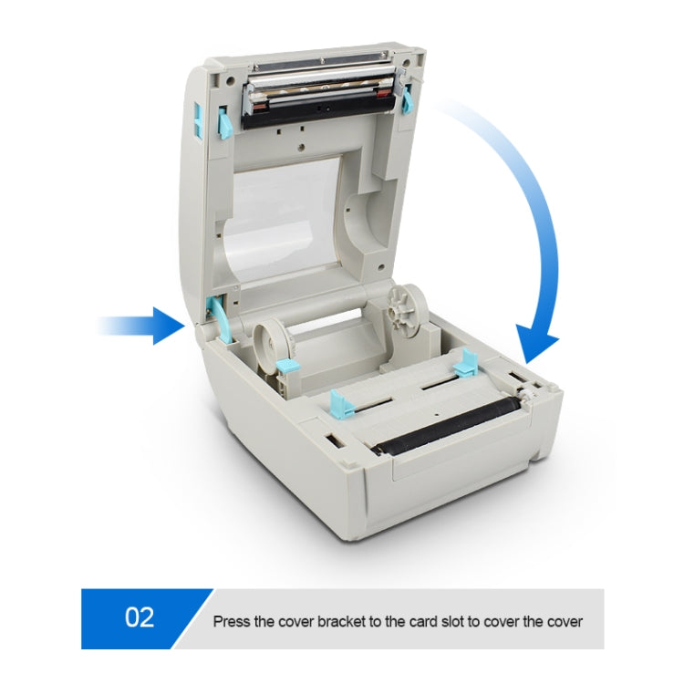 POS-9210 110mm USB POS Receipt Thermal Printer Express Delivery Barcode Label Printer, AU Plug(White) - Printer by PMC Jewellery | Online Shopping South Africa | PMC Jewellery | Buy Now Pay Later Mobicred