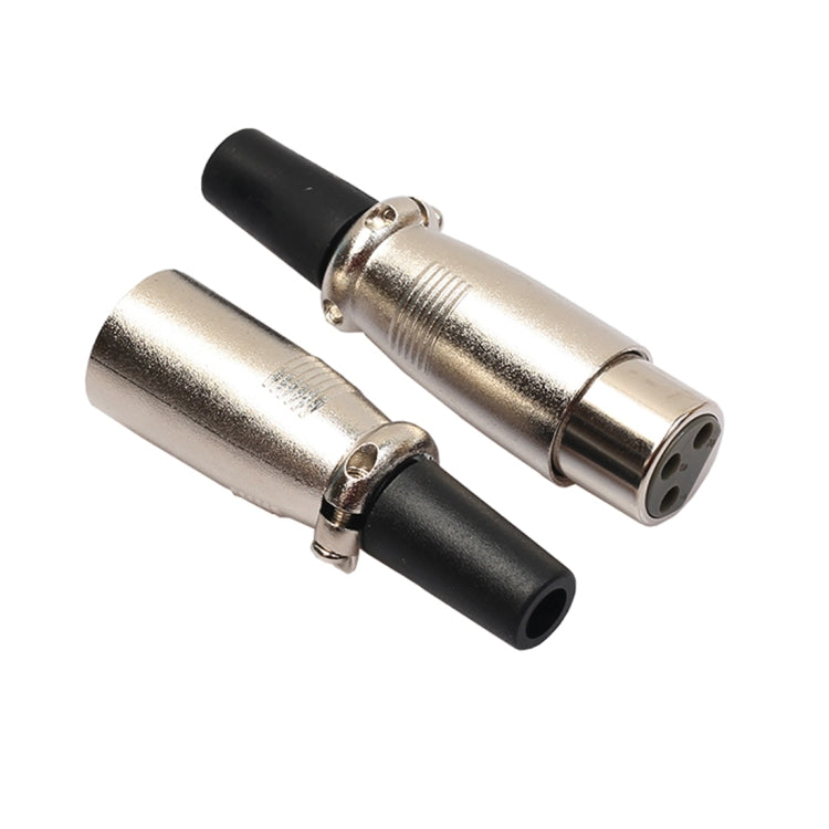 10 Pairs 3 Pin XLR Plug Male + Female Jack Mic Jack Plug Socket Connector - Microphone Audio Cable & Connector by PMC Jewellery | Online Shopping South Africa | PMC Jewellery | Buy Now Pay Later Mobicred