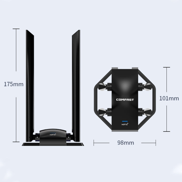 COMFAST CF-975AX 5400Mbps USB3.0 WiFi6 Dual Frequency Free Drive Network Card - USB Network Adapter by COMFAST | Online Shopping South Africa | PMC Jewellery | Buy Now Pay Later Mobicred