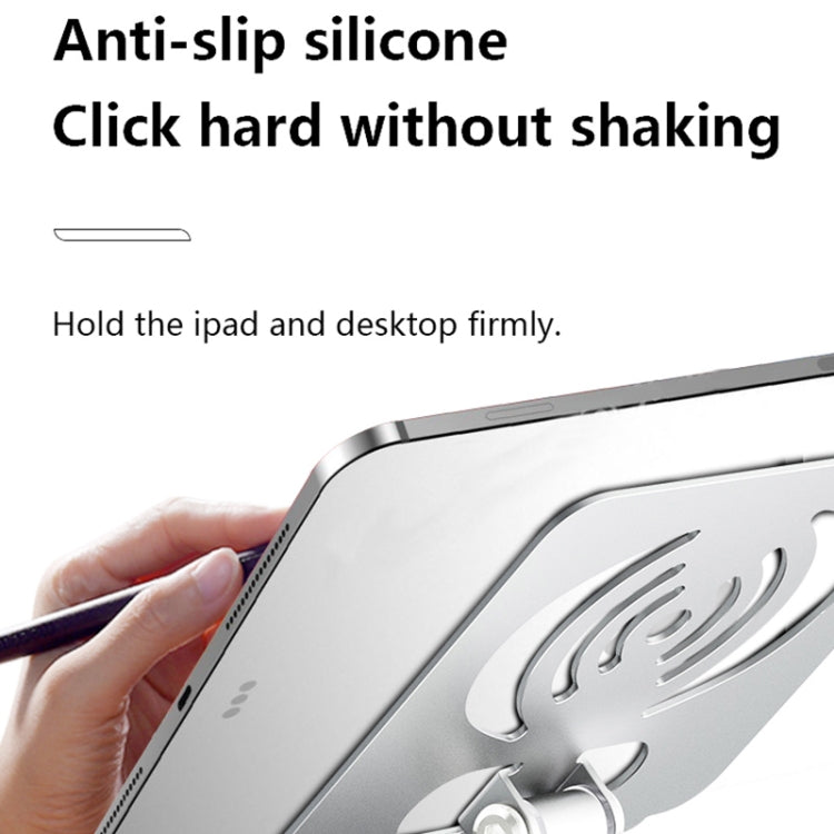 L-14 Aluminum Alloy Foldable Rotating Laptop/Tablet Stand(Grey) - Laptop Stand by PMC Jewellery | Online Shopping South Africa | PMC Jewellery | Buy Now Pay Later Mobicred