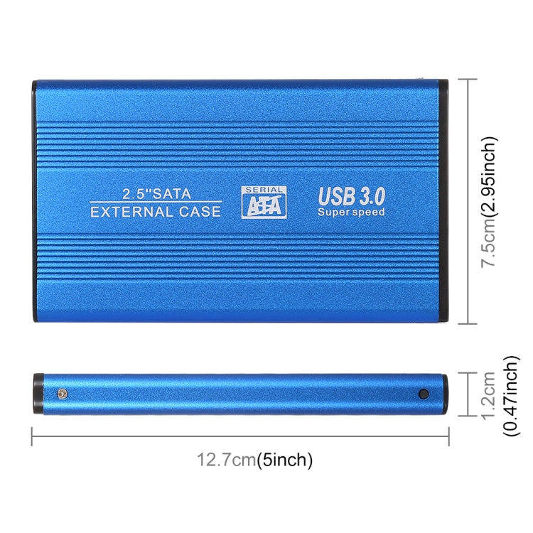 Richwell SATA R2-SATA-1TGB 1TB 2.5 inch USB3.0 Super Speed Interface Mobile Hard Disk Drive(Blue) - External Hard Drives by Richwell | Online Shopping South Africa | PMC Jewellery | Buy Now Pay Later Mobicred