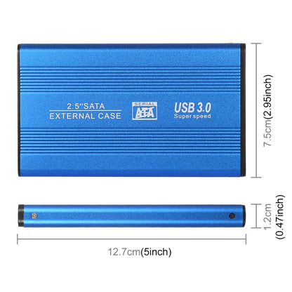 Richwell SATA R2-SATA-1TGB 1TB 2.5 inch USB3.0 Super Speed Interface Mobile Hard Disk Drive(Blue) - External Hard Drives by Richwell | Online Shopping South Africa | PMC Jewellery | Buy Now Pay Later Mobicred