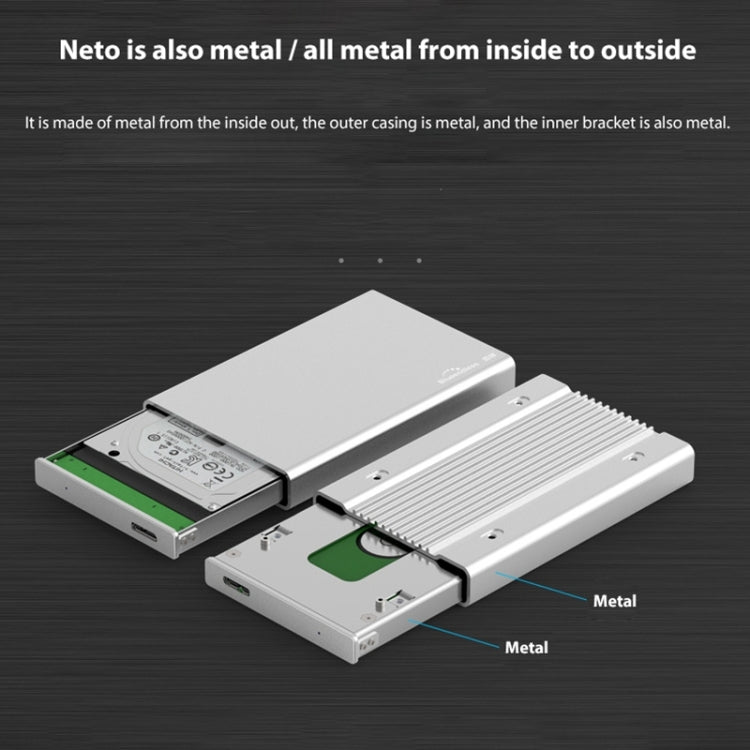 Blueendless U23Q SATA 2.5 inch Micro B Interface HDD Enclosure with Micro B to USB Cable, Support Thickness: 12.5mm or less - HDD Enclosure by PMC Jewellery | Online Shopping South Africa | PMC Jewellery | Buy Now Pay Later Mobicred