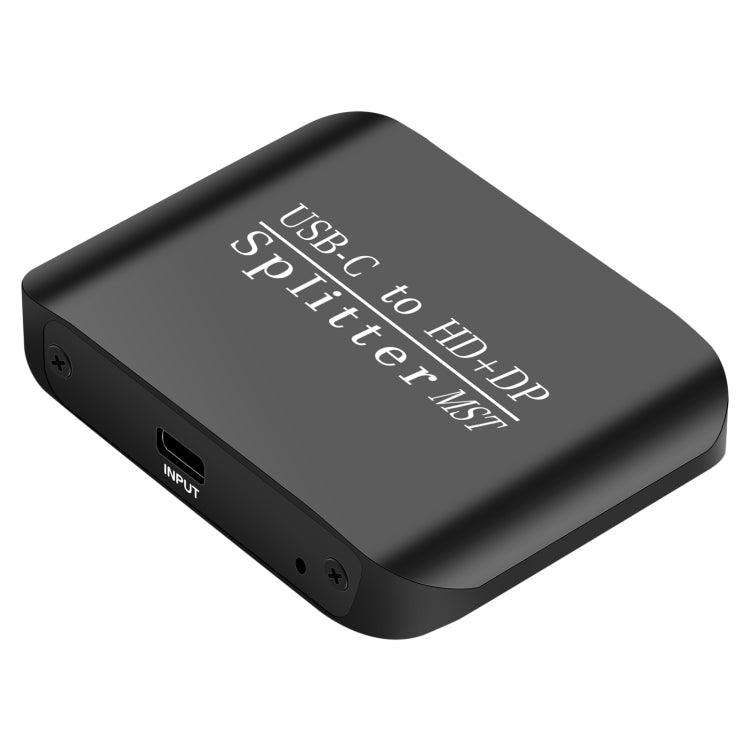 NK-E60 Type-C / USB-C To HDMI, DP DisplayPort Splitter MST / SST Monitor Switcher (Black) - Switch by PMC TechLife | Online Shopping South Africa | PMC TechLife | Buy Now Pay Later Mobicred