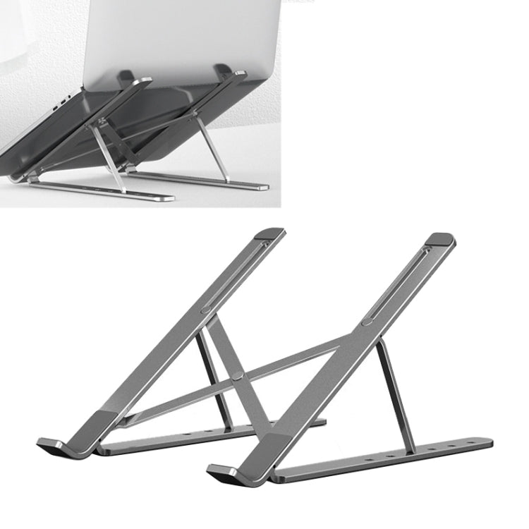 Portable Adjustable Laptop Stand Desktop Lifting Height Increase Rack Folding Heat Dissipation Holder, Style: Ordinary(Grey) - Laptop Stand by PMC Jewellery | Online Shopping South Africa | PMC Jewellery | Buy Now Pay Later Mobicred