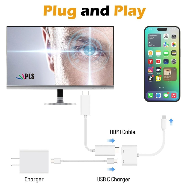 USB-C/Type-C to HDMI+USB-C/Type-C Digital AV Adapter - Converter & Adapter by PMC Jewellery | Online Shopping South Africa | PMC Jewellery | Buy Now Pay Later Mobicred