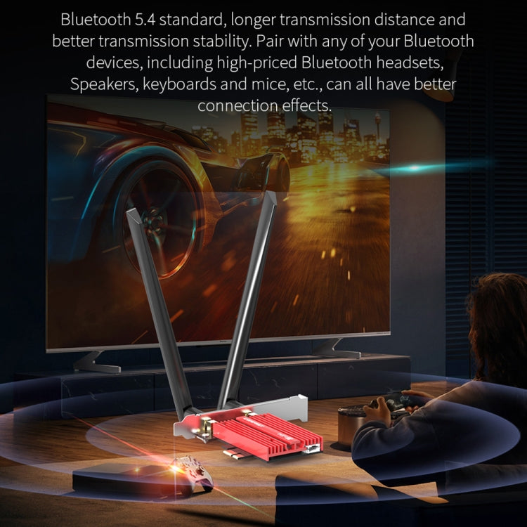 COMFAST CF-BE200 Pro 8774Mbps WiFi7 PCIE Wireless Network Adapter WiFi Receiver - free shipping - PMC TechLife - Order now!