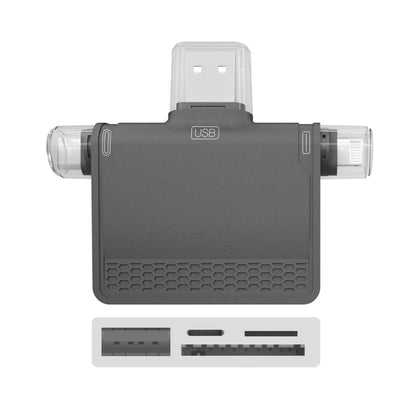 NK-939C 3 in 1 USB to USB-C / Type-C + 8PIN Multifunctional Docking Station (Grey) - USB HUB by PMC Jewellery | Online Shopping South Africa | PMC Jewellery | Buy Now Pay Later Mobicred