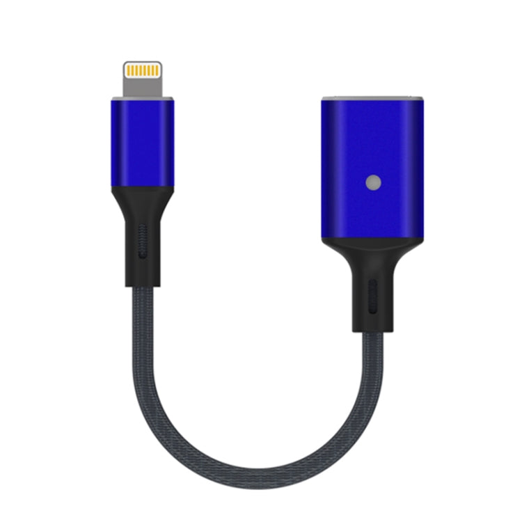 8 Pin to USB OTG Adapter Cable, Suitable for Systems Above IOS 13 (Blue) - Converter & Adapter by PMC Jewellery | Online Shopping South Africa | PMC Jewellery | Buy Now Pay Later Mobicred