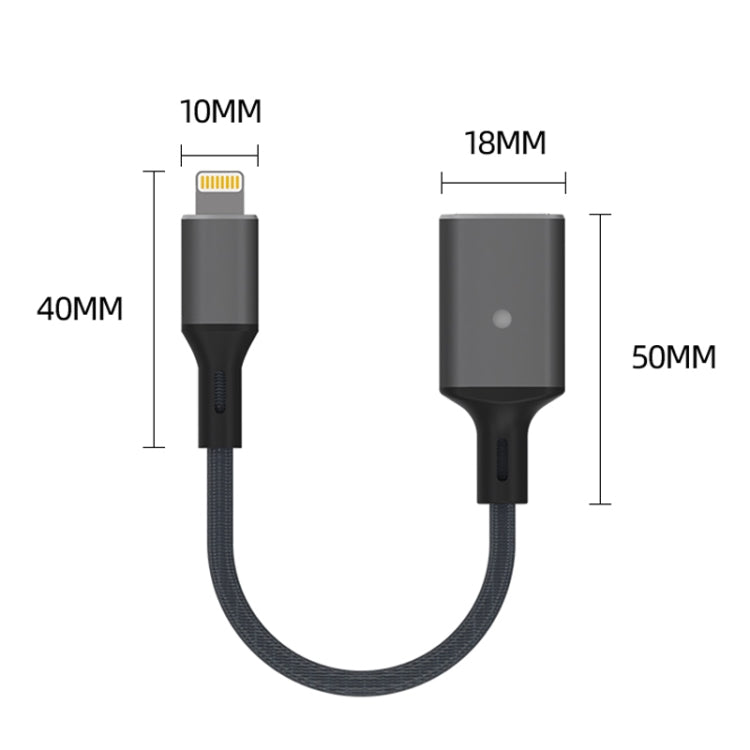 8 Pin to USB OTG Adapter Cable, Suitable for Systems Above IOS 13 (Blue) - Converter & Adapter by PMC Jewellery | Online Shopping South Africa | PMC Jewellery | Buy Now Pay Later Mobicred