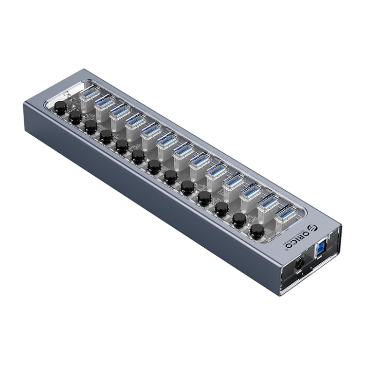 ORICO AT2U3-13AB-GY-BP 13 Ports USB 3.0 HUB with Individual Switches & Blue LED Indicator, UK Plug - free shipping - PMC Jewellery - Order now!
