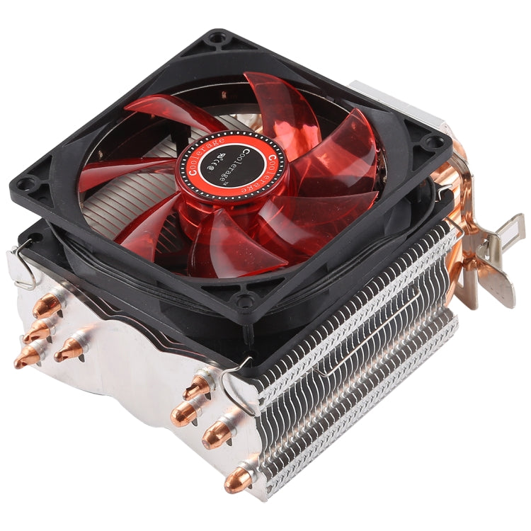 CoolAge L400 DC 12V 1600PRM 40.5cfm Heatsink Hydraulic Bearing Cooling Fan CPU Cooling Fan for AMD Intel 775 1150 1156 1151(Red) - Fan Cooling by PMC Jewellery | Online Shopping South Africa | PMC Jewellery | Buy Now Pay Later Mobicred