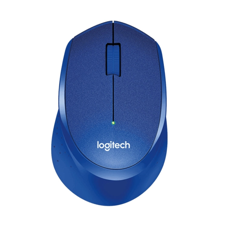 Logitech M330 Wireless Optical Mute Mouse with Micro USB Receiver (Blue) - Wireless Mice by Logitech | Online Shopping South Africa | PMC Jewellery | Buy Now Pay Later Mobicred