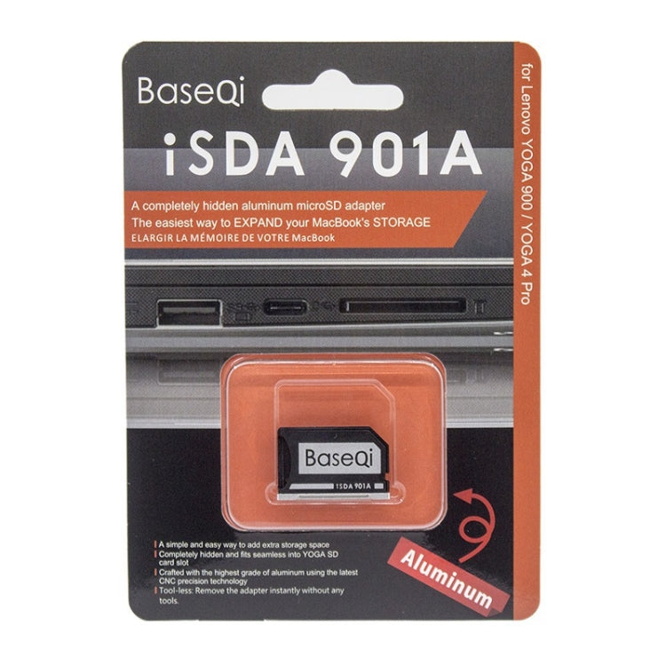 BASEQI Hidden Aluminum Alloy SD Card Case for Lenovo Ideapad 320S Laptop - Card Case by PMC Jewellery | Online Shopping South Africa | PMC Jewellery | Buy Now Pay Later Mobicred