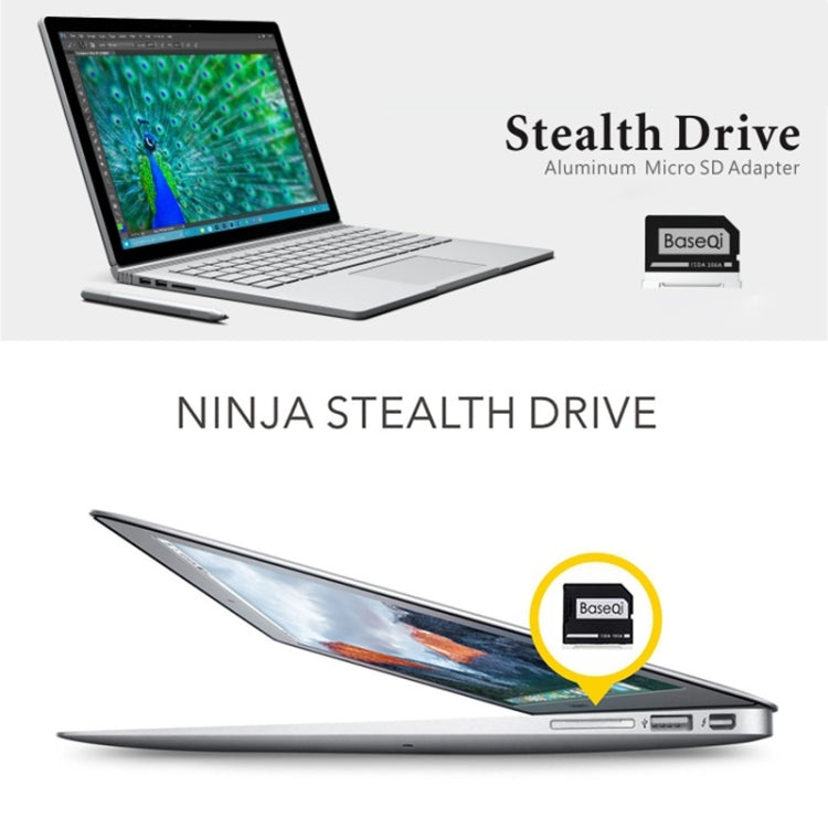BASEQI Hidden Aluminum Alloy SD Card Case for Lenovo YOGA 900 Laptop - Card Case by PMC Jewellery | Online Shopping South Africa | PMC Jewellery | Buy Now Pay Later Mobicred