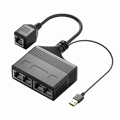 Female RJ45 4 in 1 100M Network Splitter Cable Ethernet Network Coupler - Network Hubs by PMC Jewellery | Online Shopping South Africa | PMC Jewellery | Buy Now Pay Later Mobicred