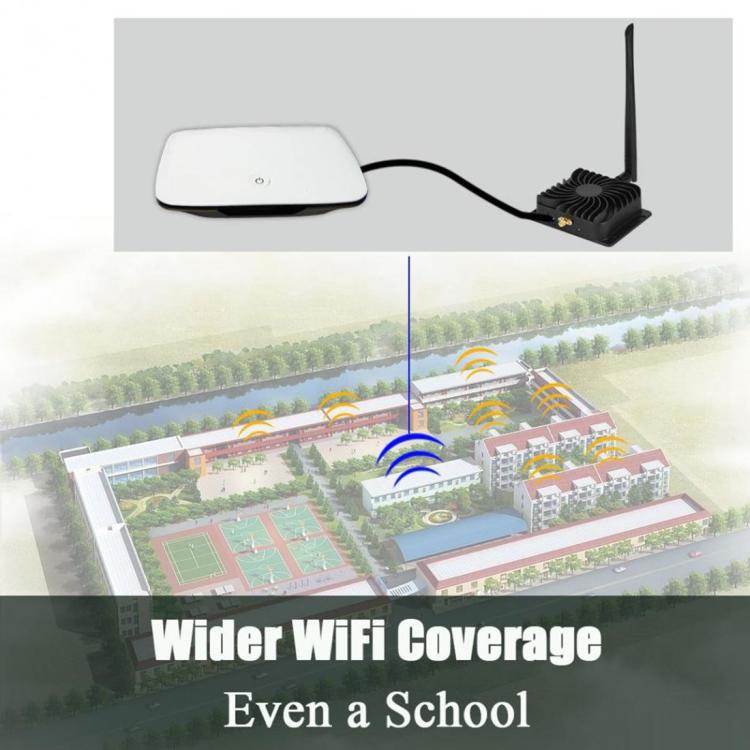 EDUP EP-AB003 8W 2.4GHz WiFi Signal Extender Broadband Amplifier with Antenna for Wireless Router, US Plug - Broadband Amplifiers by EDUP | Online Shopping South Africa | PMC TechLife | Buy Now Pay Later Mobicred
