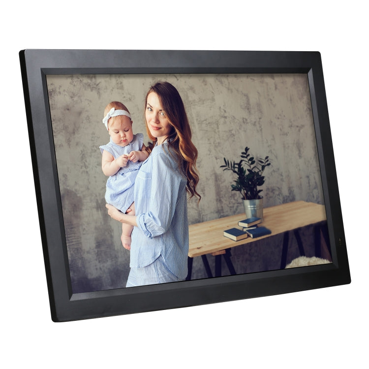 21.5 inch LED Display Digital Photo Frame with Holder & Remote Control, US Plug(Black) - 15 inch Above by PMC Jewellery | Online Shopping South Africa | PMC Jewellery | Buy Now Pay Later Mobicred