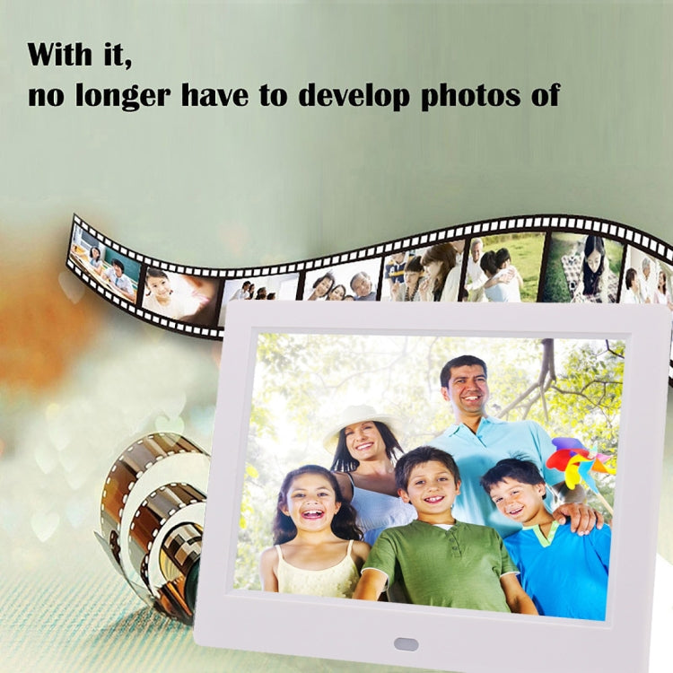 AC 100-240V 8 inch TFT Screen Digital Photo Frame with Holder & Remote Control, Support USB / SD Card Input (Black) - 11 inch Below by PMC Jewellery | Online Shopping South Africa | PMC Jewellery | Buy Now Pay Later Mobicred