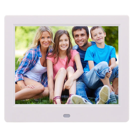 AC 100-240V 8 inch TFT Screen Digital Photo Frame with Holder & Remote Control, Support USB / SD Card Input (White) - 11 inch Below by PMC Jewellery | Online Shopping South Africa | PMC Jewellery | Buy Now Pay Later Mobicred