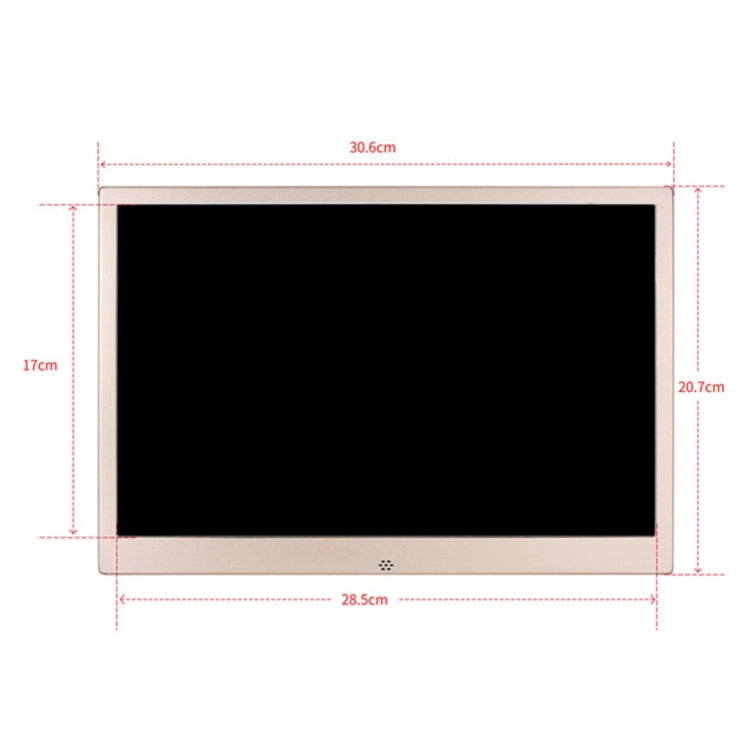HSD1303 13.3 inch LED 1280x800 High Resolution Display Digital Photo Frame with Holder and Remote Control, Support SD / MMC / MS Card / USB Port, EU Plug(Silver) - 11-15 inch by PMC TechLife | Online Shopping South Africa | PMC TechLife | Buy Now Pay Later Mobicred
