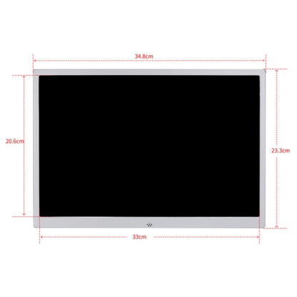 HSD1504 15.4 inch LED 1280x800 High Resolution Display Digital Photo Frame with Holder and Remote Control, Support SD / MMC / MS Card / USB Port, US Plug(Silver) - 15 inch Above by PMC Jewellery | Online Shopping South Africa | PMC Jewellery | Buy Now Pay Later Mobicred