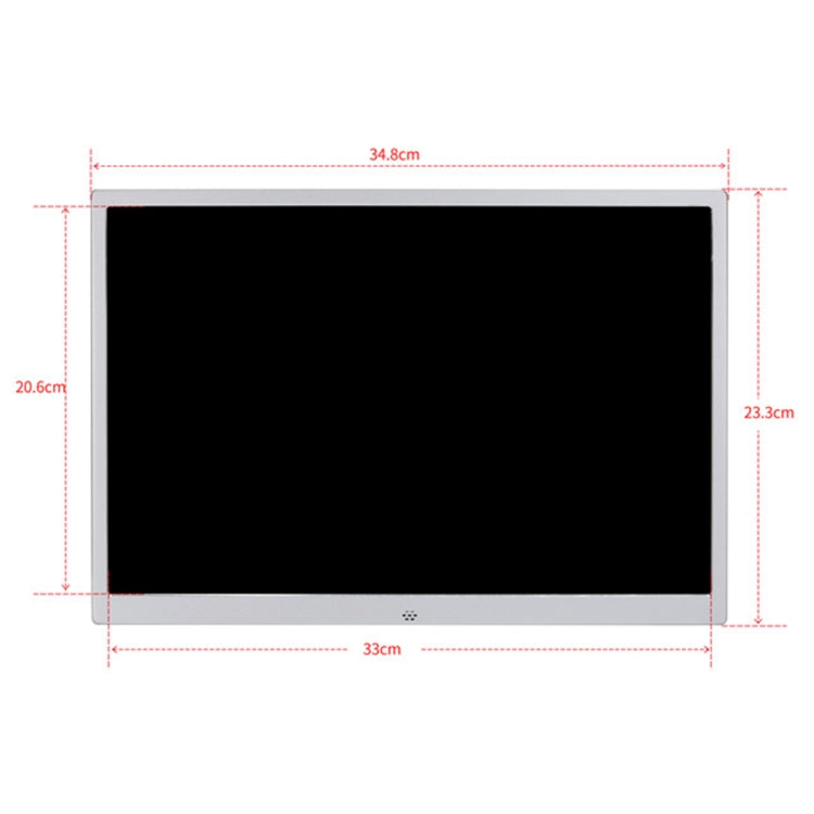 HSD1504 15.4 inch LED 1280x800 High Resolution Display Digital Photo Frame with Holder and Remote Control, Support SD / MMC / MS Card / USB Port, US Plug(Silver) - 15 inch Above by PMC TechLife | Online Shopping South Africa | PMC TechLife | Buy Now Pay Later Mobicred