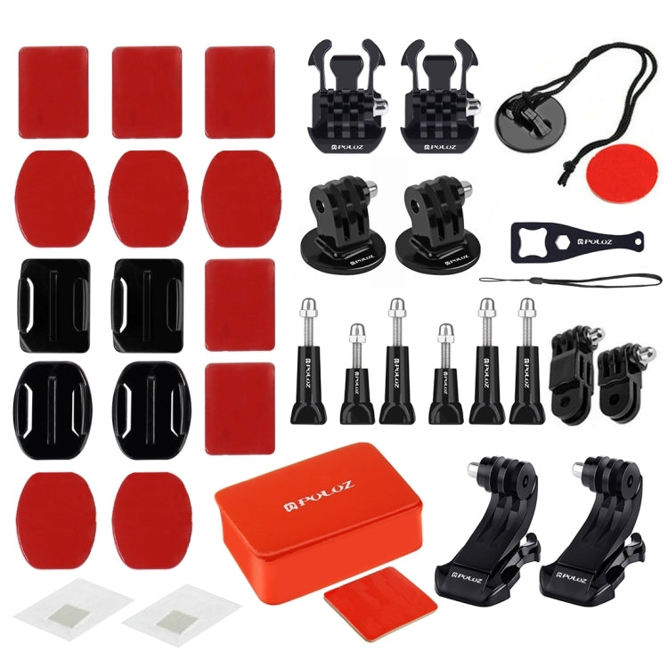 PULUZ 53 in 1 Accessories Total Ultimate Combo Kits with EVA Case (Chest Strap + Suction Cup Mount + 3-Way Pivot Arms + J-Hook Buckle + Wrist Strap + Helmet Strap + Extendable Monopod + Surface Mounts ...  for GoPro, Insta360, DJI and Other Action Cameras -  by PULUZ | Online Shopping South Africa | PMC TechLife | Buy Now Pay Later Mobicred
