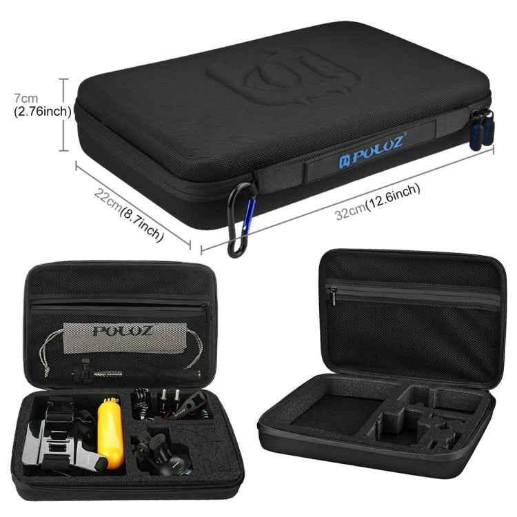 PULUZ 20 in 1 Accessories Combo Kits with EVA Case (Chest Strap + Head Strap + Suction Cup Mount + 3-Way Pivot Arm + J-Hook Buckles + Extendable Monopod + Tripod Adapter + Bobber Hand Grip + Storage B ...  for GoPro, Insta360, DJI and Other Action Cameras - free shipping - PMC TechLife - Order now!
