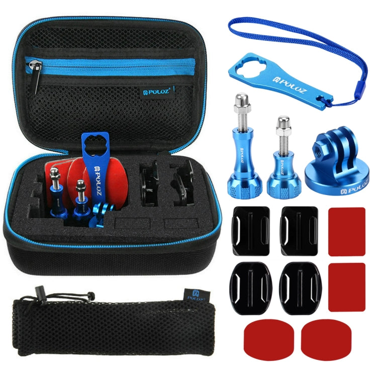 PULUZ 13 in 1 CNC Metal Accessories Combo Kits with EVA Case (Screws + Surface Mounts + Tripod Adapter + Storage Bag + Wrench) for GoPro, Insta360, DJI and Other Action Cameras - free shipping - PMC TechLife - Order now!