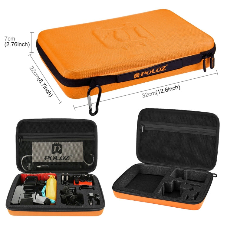 PULUZ 53 in 1 Accessories Total Ultimate Combo Kits with Orange EVA Case (Chest Strap + Suction Cup Mount + 3-Way Pivot Arms + J-Hook Buckle + Wrist Strap + Helmet Strap + Extendable Monopod + Surface ...  for GoPro, Insta360, DJI and Other Action Cameras -  by PULUZ | Online Shopping South Africa | PMC TechLife | Buy Now Pay Later Mobicred