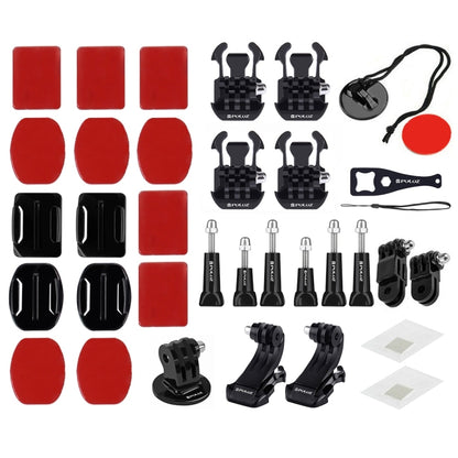 PULUZ 45 in 1 Accessories Ultimate Combo Kits with Orange EVA Case (Chest Strap + Suction Cup Mount + 3-Way Pivot Arms + J-Hook Buckle + Wrist Strap + Helmet Strap + Surface Mounts + Tripod Adapter +  ... ce Pro, DJI Osmo Action 4 and Other Action Cameras -  by PULUZ | Online Shopping South Africa | PMC Jewellery | Buy Now Pay Later Mobicred