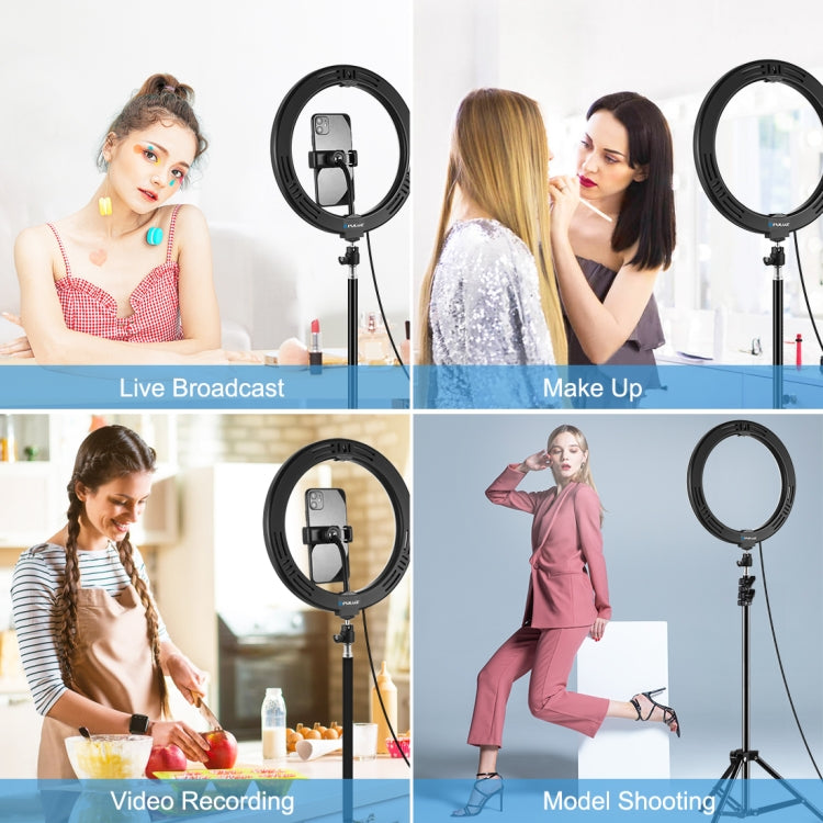 PULUZ 10.2 inch 26cm LED Ring Light  + 1.1m Tripod Mount Vlogging Video Light  Live Broadcast Kits - Ring Light by PULUZ | Online Shopping South Africa | PMC Jewellery | Buy Now Pay Later Mobicred