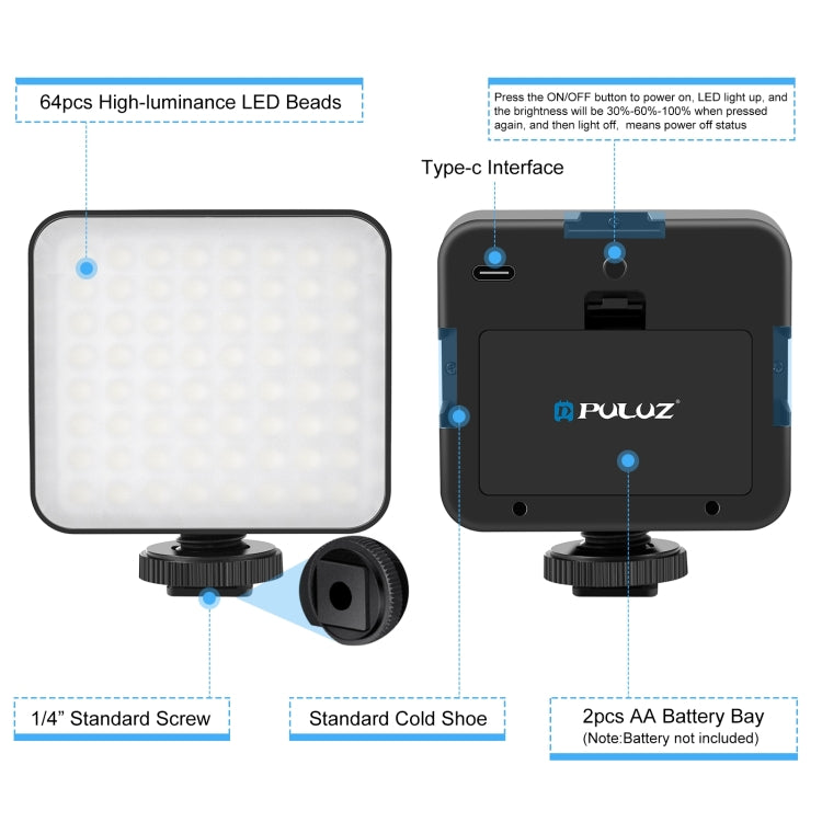 PULUZ 4 in 1 Vlogging Live Broadcast LED Selfie Fill Light Smartphone Video Rig Kits with Microphone + Tripod Mount + Cold Shoe Tripod Head for iPhone, Galaxy, Huawei, Xiaomi, HTC, LG, Google, and Other Smartphones (Blue) - free shipping - PMC TechLife - Order now!