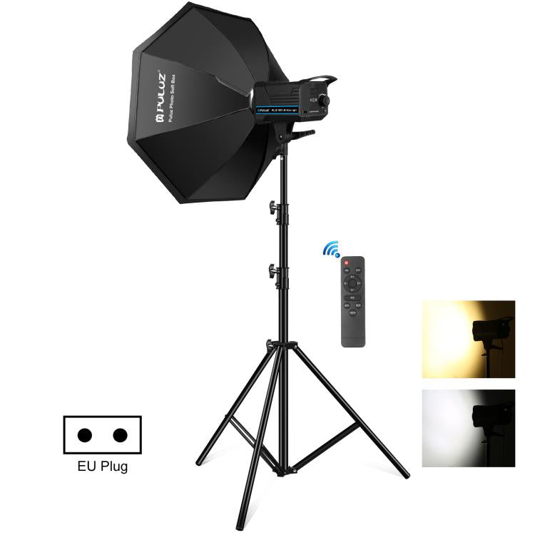 PULUZ 120W Photo Studio Strobe Flash Light Kit with Softbox Reflector & Tripod(EU Plug) - free shipping - PMC TechLife - Order now!