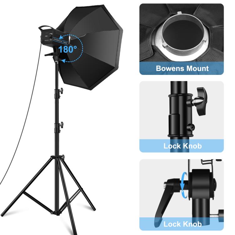 PULUZ 120W Photo Studio Strobe Flash Light Kit with Softbox Reflector & Tripod(US Plug) - free shipping - PMC TechLife - Order now!