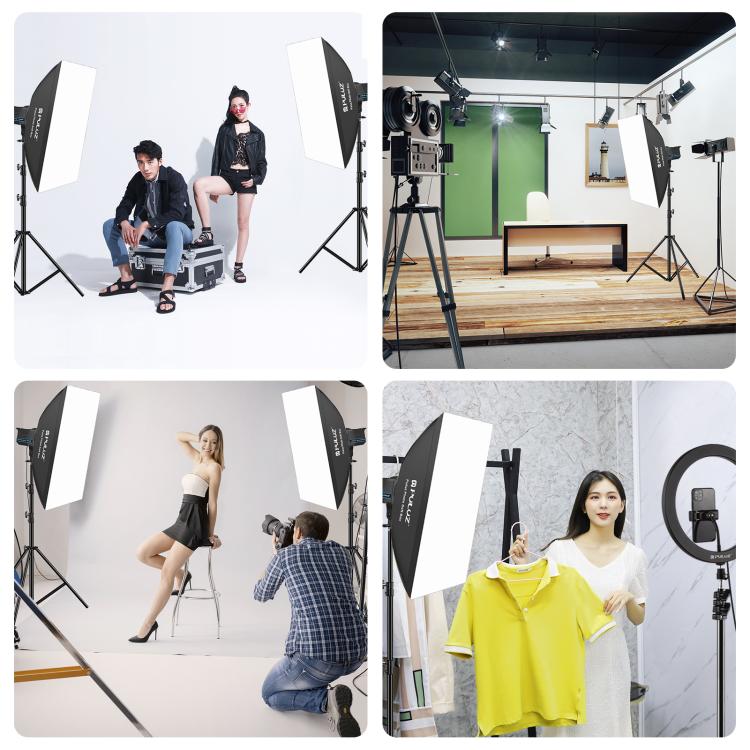 PULUZ 120W Photo Studio Strobe Flash Light Kit with Softbox Reflector & Tripod(US Plug) - free shipping - PMC TechLife - Order now!