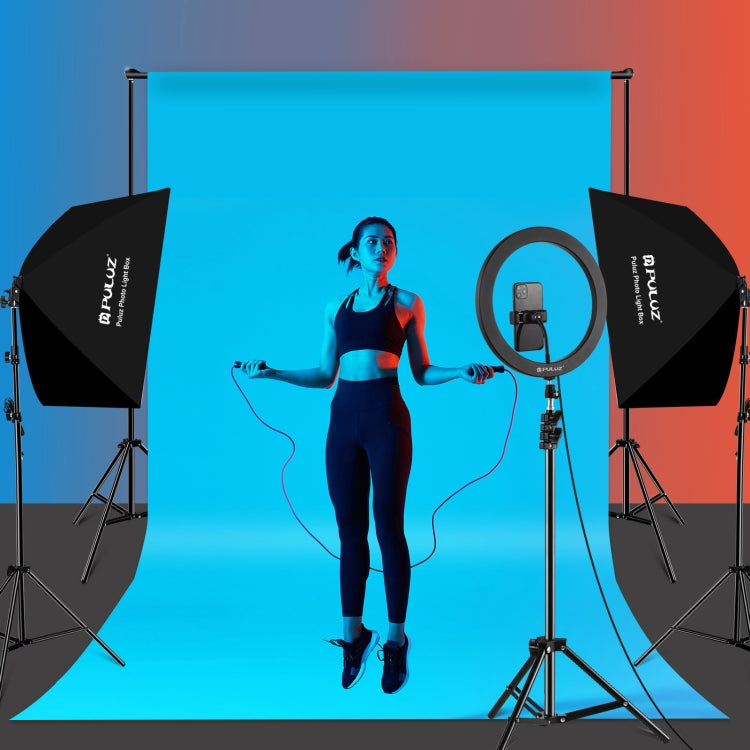 PULUZ Softbox Lighting Kit 2 PCS 50x70cm Professional Photo Studio Photography Light Equipment with 2 x E27 Socket Bulb Photography Lighting Kit(US Plug) - free shipping - PMC TechLife - Order now!