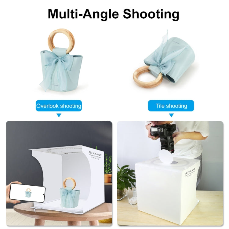 PULUZ 30cm Folding Ring Light Board Photo Lighting Studio Shooting Tent Box Kit Box with Shadowless Light Panel - free shipping - PMC TechLife - Order now!